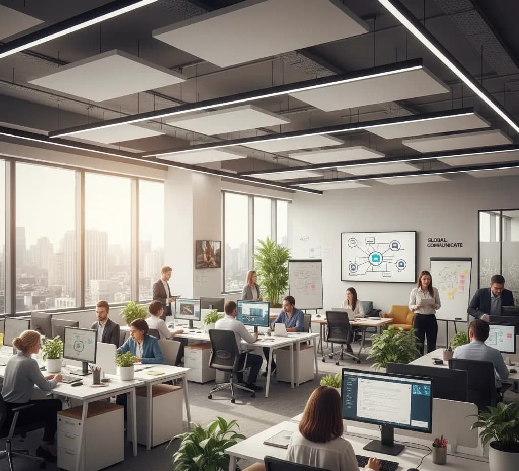 Business communication workspace