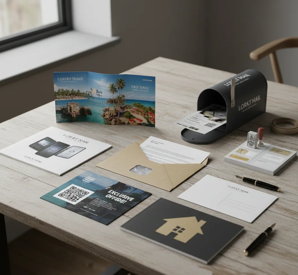 Direct mail campaign materials