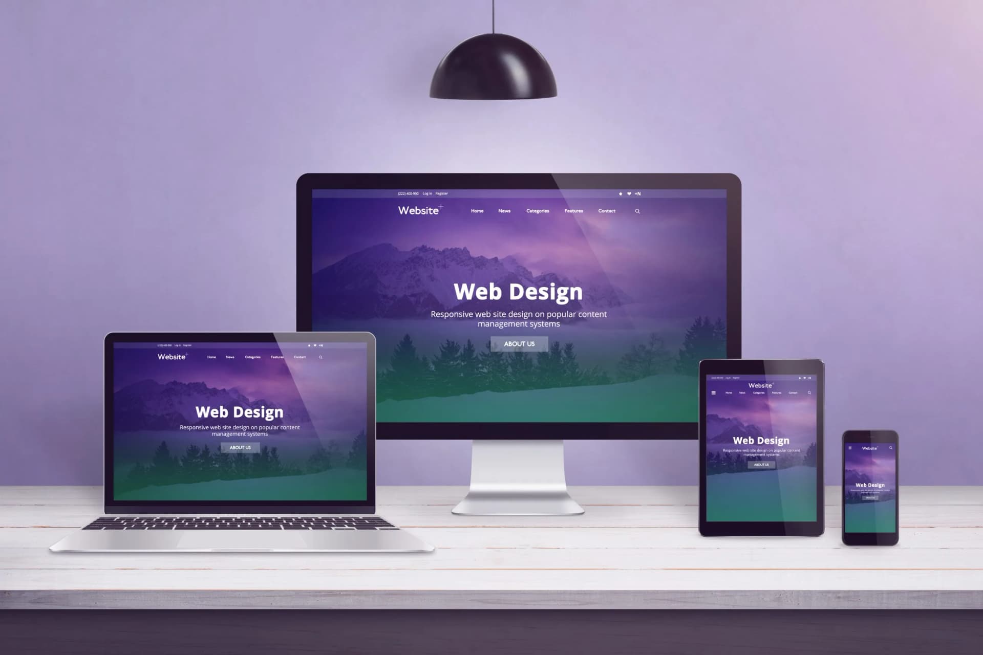 Responsive web design and digital solutions showcase